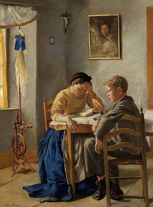 The siblings, 1873, Hans Thoma