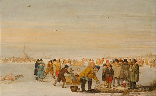 IJsvermaak, 1653, Barend Avercamp
