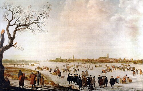 View of Kampen from Seveningen, 1663, Barend Avercamp