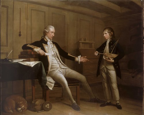 Captain John Bentinck, 1737-75, and his son, William Bentinck, 1764-1813, 1775, Mason, the elder Chamberlin