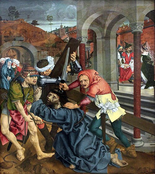 Le portement de croix, 1487, Maître L. Cz.