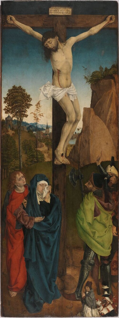 Crucifixion of Jesus, 1490, Maître L. Cz.