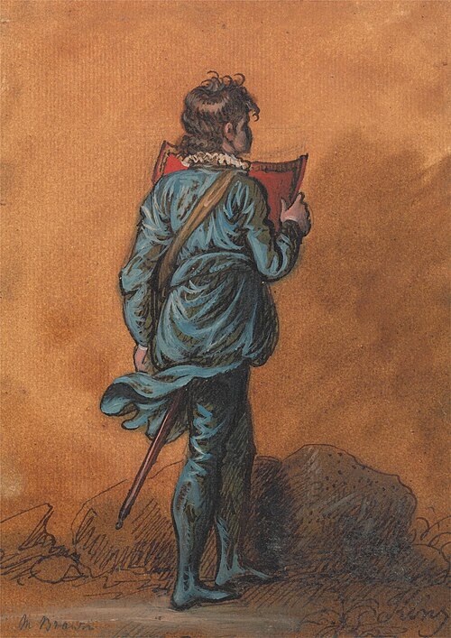 A Page Boy in Blue with a Red Shield, , Mather Brown