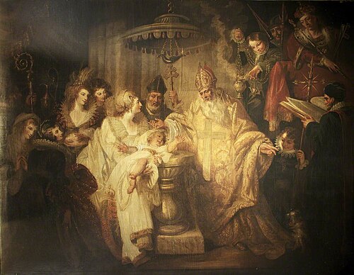 The Baptism of Henry VIII, 1491, 1794, Mather Brown