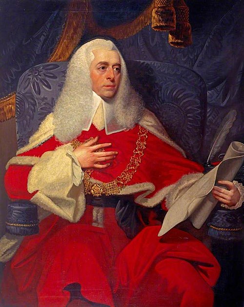 Alexander Wedderburn, 1st Earl of Rosslyn, 1733 - 1805. Lord Chancellor (As Lord Loughborough), 1791, Mather Brown