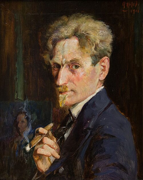 Self Portrait, 1913, Mathias Joseph Alten
