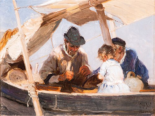 Mending the Net, 1912, Mathias Joseph Alten