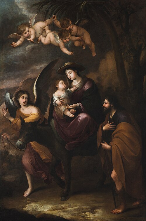 La fuite en Egypte, 1680, Matías de Arteaga y Alfaro