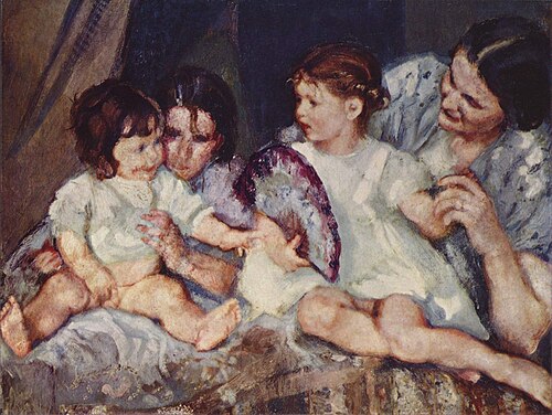 Kinder mit Fächer, 1913, Armando Spadini