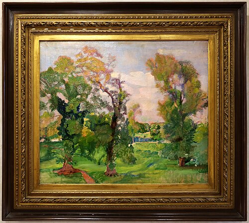 alberi a villa borghese, 1918, Armando Spadini