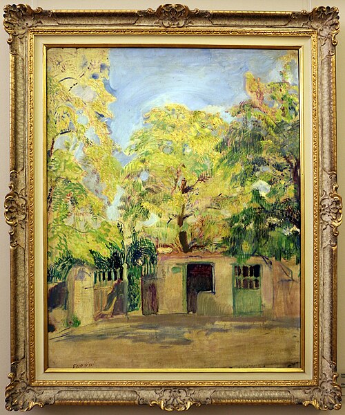 alberi e costruzioni, 1919, Armando Spadini