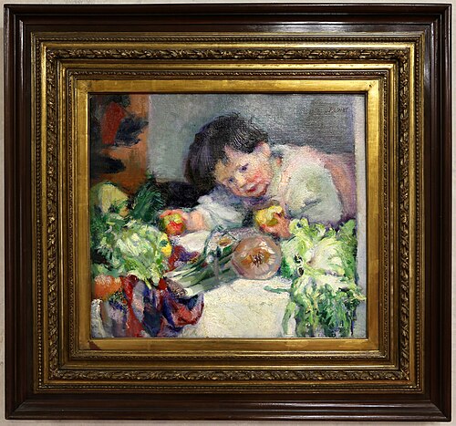 bambino e la frutta, 1913, Armando Spadini