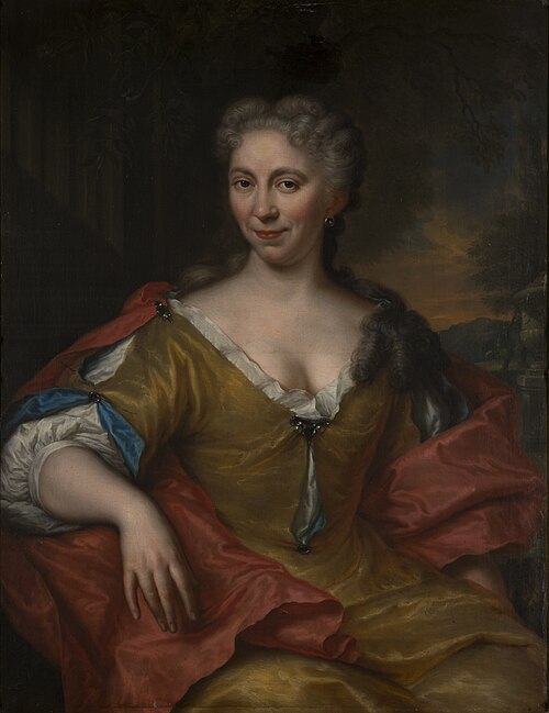 Portret van Catherina Johanna Braets, geb. Van den Santheuvel, 1761, Mattheus Verheyden