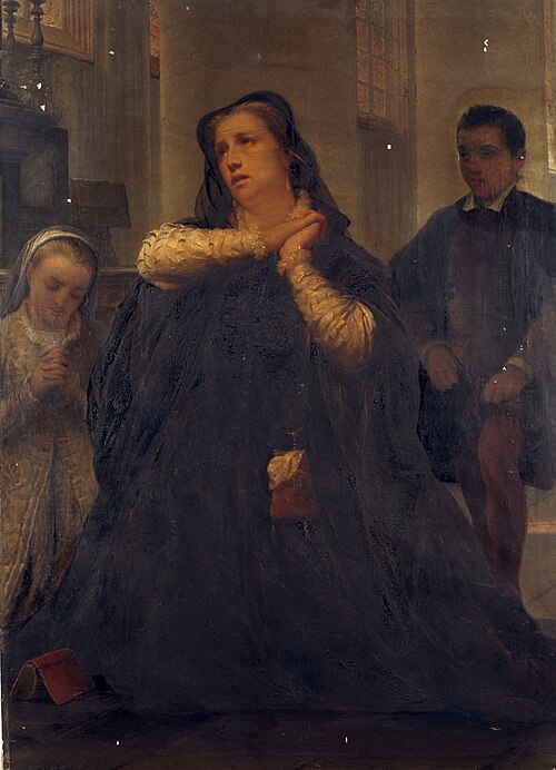 La Veuve du Comte d'Egmont, , Édouard De Bièfve
