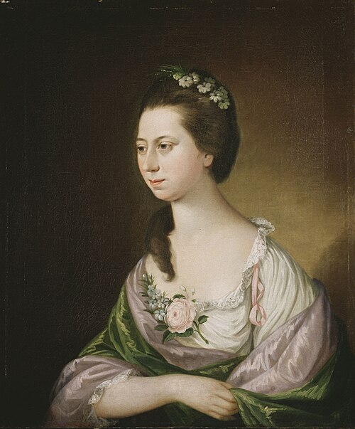 Portrait de Madame Samuel Powel, 1700, Matthew Pratt