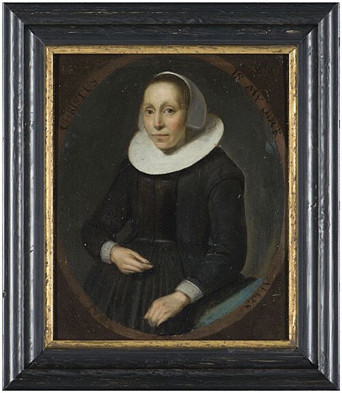 Portrait of Gerlske van Amama, 1645, Matthijs Harings