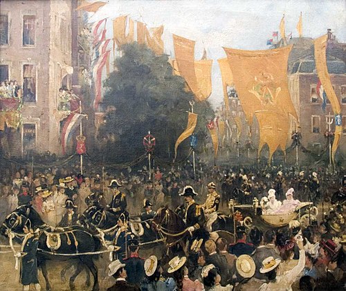 Intocht Koningin Wilhelmina in Amsterdam anno 1898, 1898, Hobbe Smith