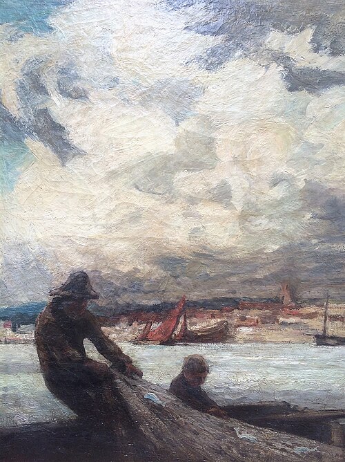 Fishermen along the coast, , Max Bohm