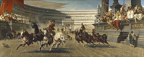 The Chariot Race, 1882, Sándor Wagner