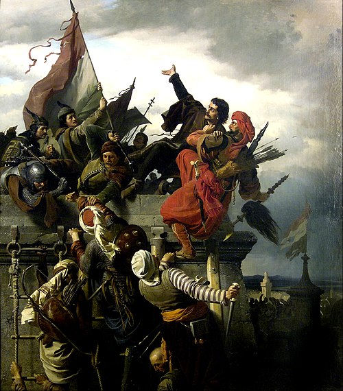 The Self- Sacrifice of Titusz Dugovics, 1859, Sándor Wagner