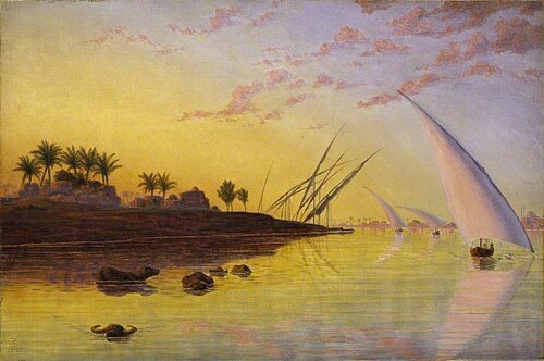 View on the Nile, 1855, Thomas Seddon