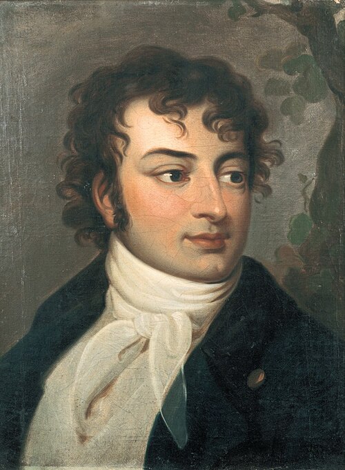 Portrait of August Wilhelm Schlegel, 1800, Friedrich Bury