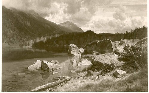 The Hintersee near Berchtesgaden, 1877, Johann Gottfried Steffan