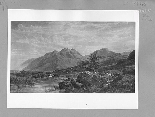 Gebirgslandschaft, 1867, Johann Gottfried Steffan