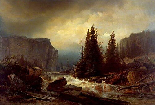 The Torrent, 1844, Johann Gottfried Steffan
