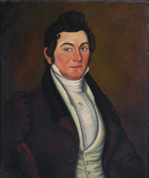 Gentleman in a Brown Frock Coat, 1850, Micah Williams