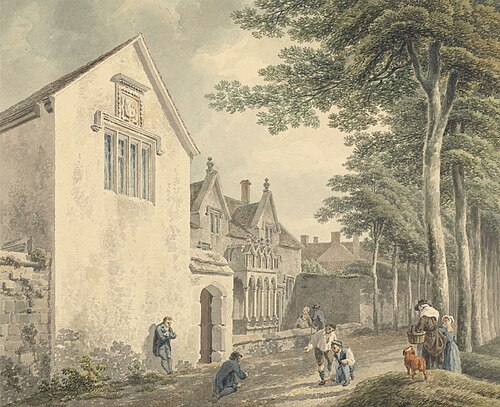 Almshouses in St. Cuthbert's Churchyard, Wells, , Michael Angelo Rooker