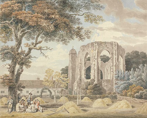 The Chapel of the Greyfriars Monastery, Winchester, 1792, Michael Angelo Rooker
