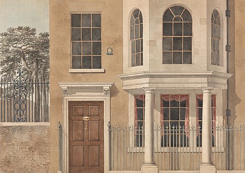 The Front of a Town House, 1785, Michael Angelo Rooker