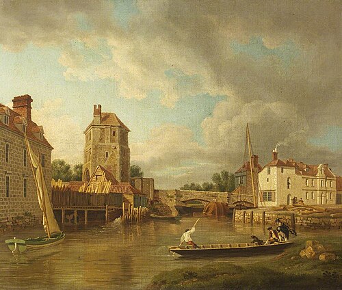 Folly Bridge and Friar Bacon's Study, , Michael Angelo Rooker