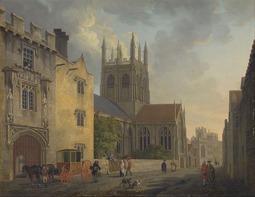 Merton College, Oxford, 1771, Michael Angelo Rooker