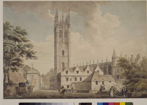 Magdalen Bridge And Tower, Oxford, 1770, Michael Angelo Rooker