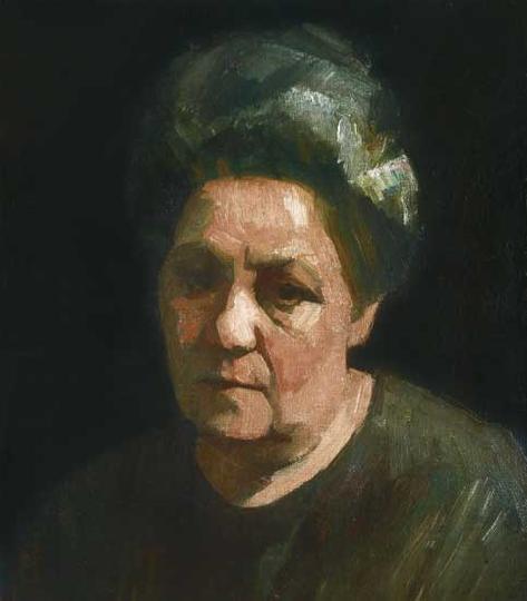 The painter's mother, 1910, Dezső Czigány