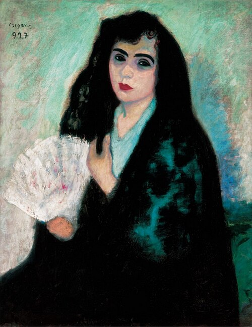 Leány legyezővel, 1907, Dezső Czigány
