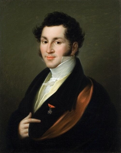 Portrait of Piotr Fiorentini., 1820, Franz Ferdinand Lampi