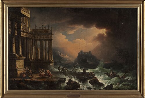 Sauvetage des naufragés., 1840, Franz Ferdinand Lampi