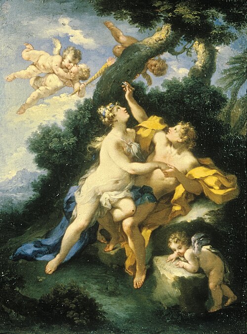 Angelica and Medoro, 1735, Michele Rocca