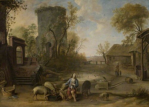 The Prodigal Son Feeding the Pigs*, 1642, Michiel Coignet