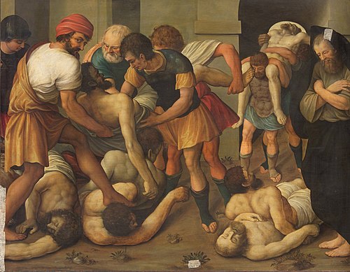 Tobias buries the Dead in Nineveh, 1665, Joseph Werner