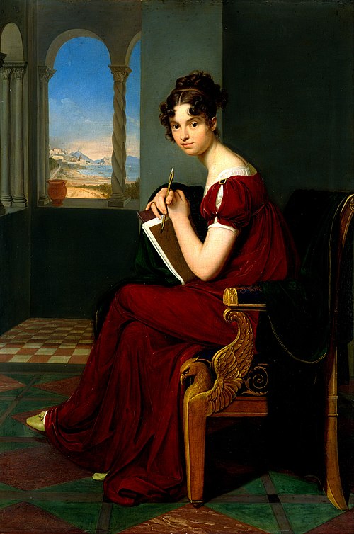 Young Lady with Drawing Utensils - Countess Thekla Ludolf, neé Weyssenhoff, 1816, Carl Christian Vogel von Vogelstein