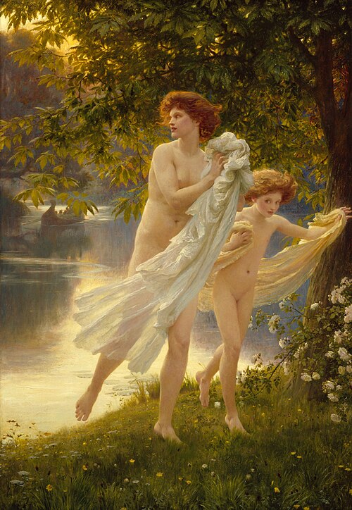 Startled, 1892, Frank Bernard Dicksee