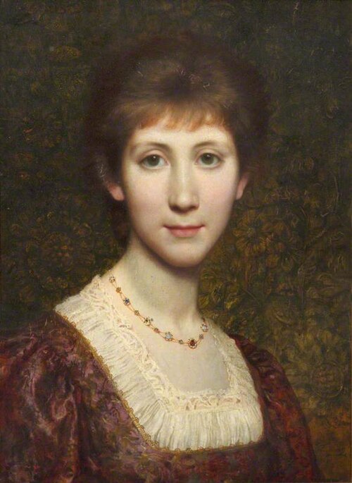 Miss Elsie (Elspeth) Thomson, later Mrs Kenneth Grahame (1862-1946), 1881, Frank Bernard Dicksee
