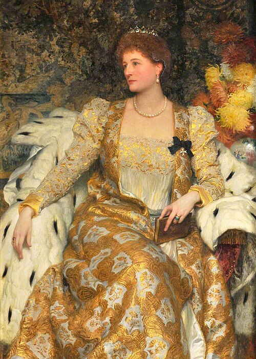 Alice Anne Graham-Montgomery, Duchess of Buckingham and Chandos and Countess Egerton of Tatton (1847, 1901, Frank Bernard Dicksee