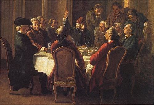 The Philosophers' Meal, 1772, Jean Huber