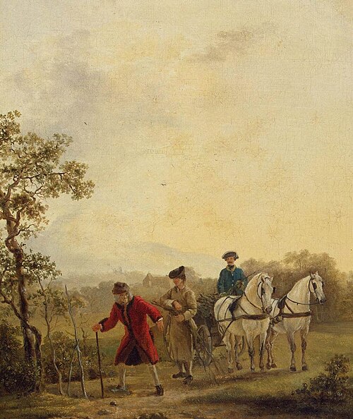Voltaire Planting Trees, 1762, Jean Huber