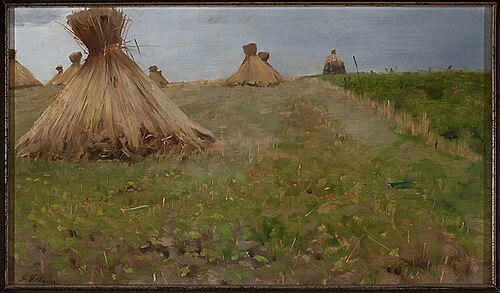 Sheaves in the field, 1890, Stanisław Witkiewicz